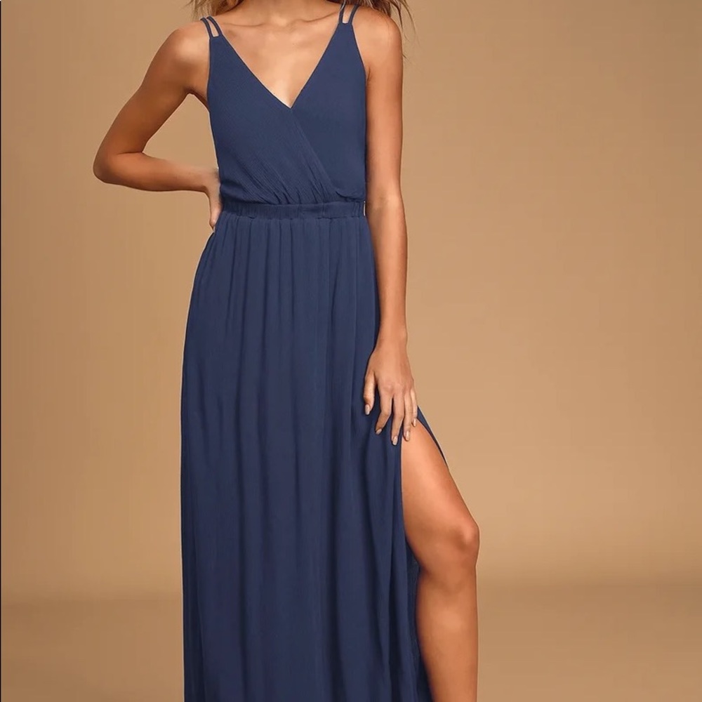 Lulus Navy Maxi Dress